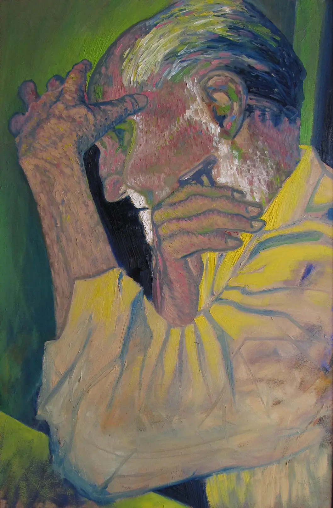 Opa Fazekas, 2004 - olieverf op paneel, 96 x 62.5 cm, particuliere collectie