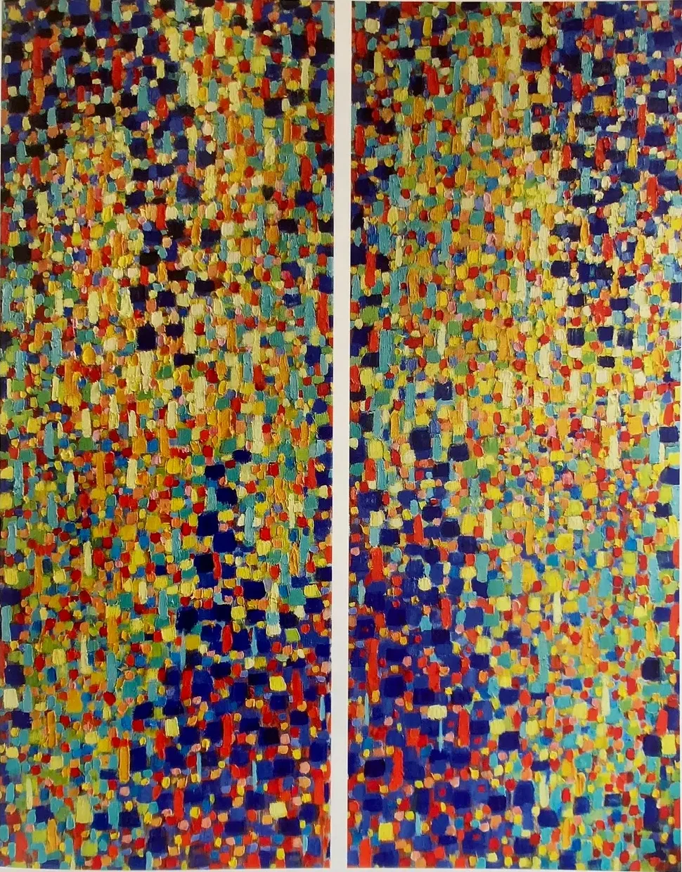 Tweeluik, 2003 - olieverf op doek, 160x62 (x2)