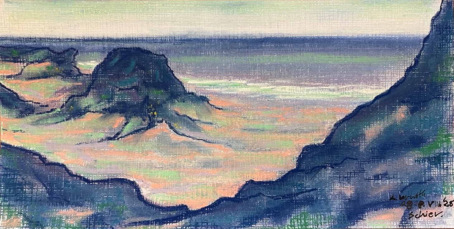 Schiermonnikoog, 2025 - pastel op papier