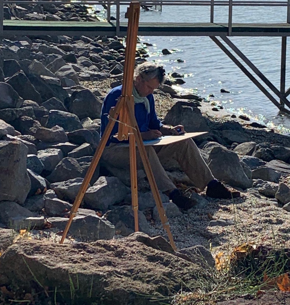 Werkend aan het Balatonmeer, oktober 2025