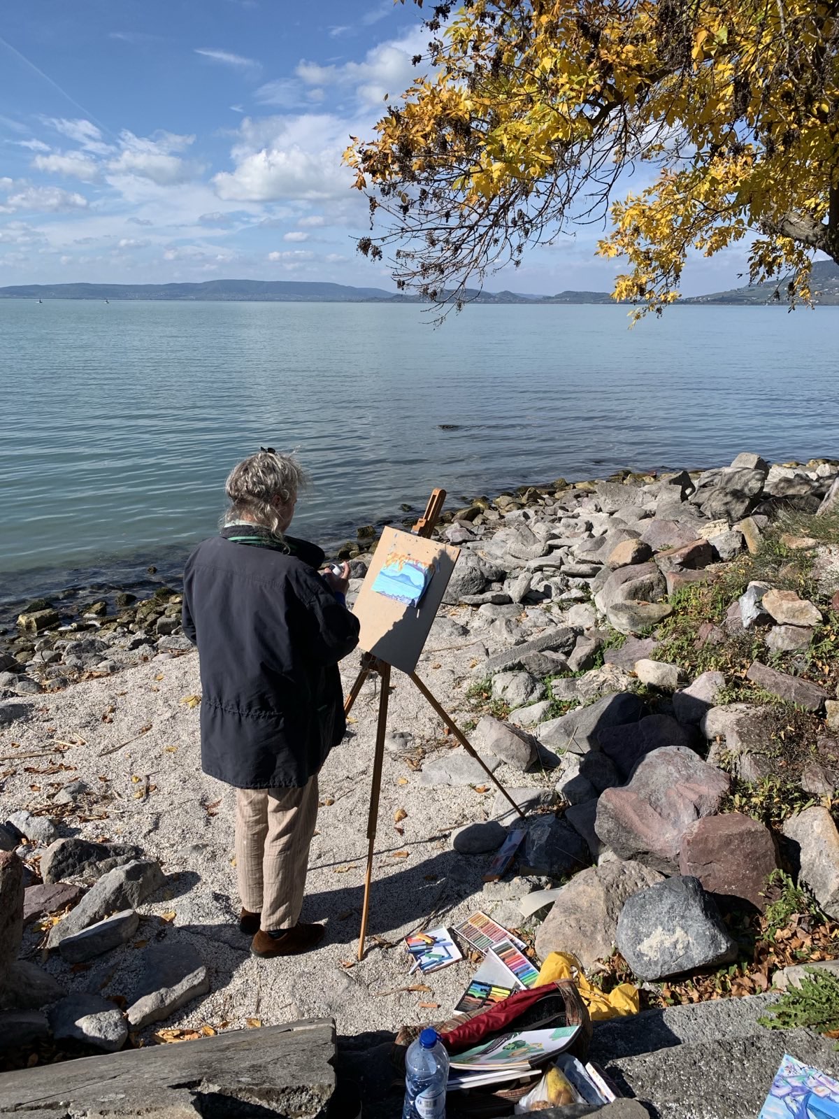 Werkend aan het Balatonmeer, Hongarije (oktober 2025)