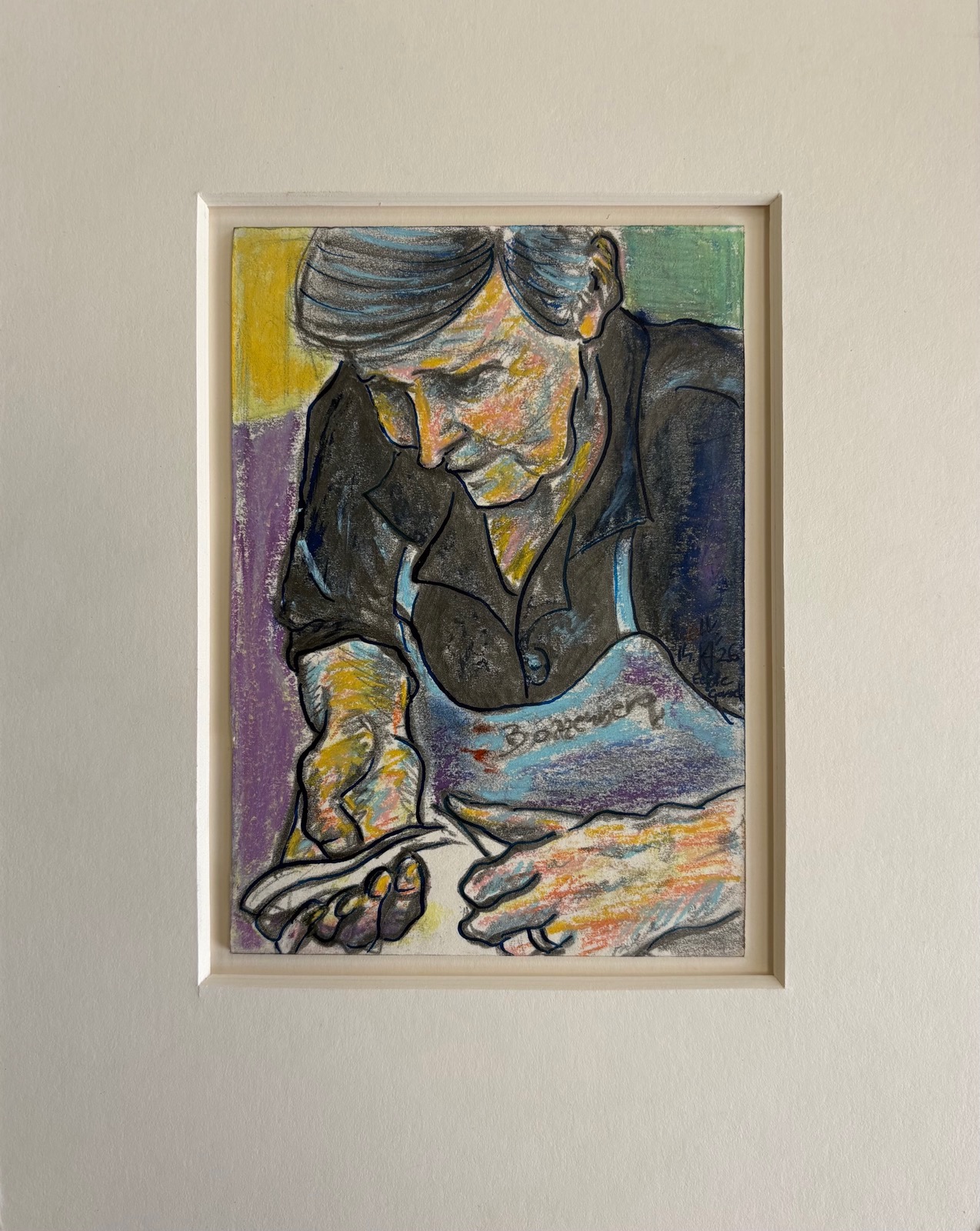 Betsie, 2026 - gemengde techniek op papier, 15 x 10 cm