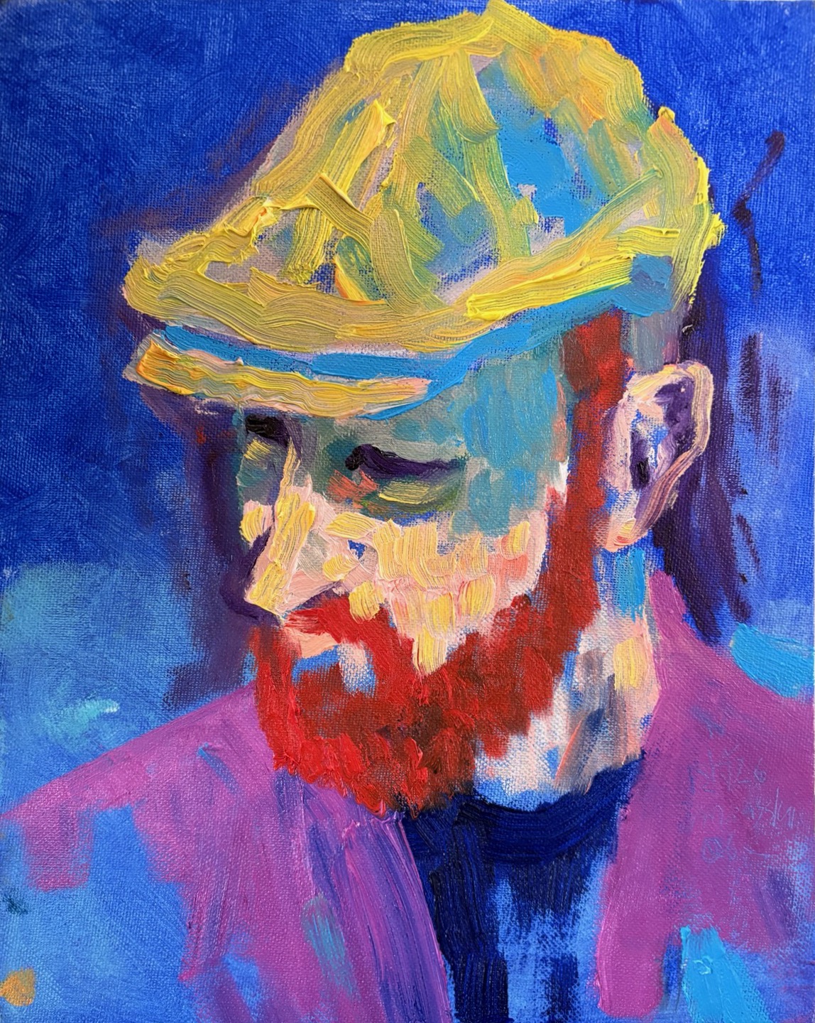 Portretschets I, 2026 - olieverf op doek