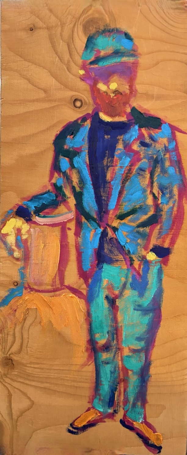 Portretschets II, 2026 - olieverf op paneel