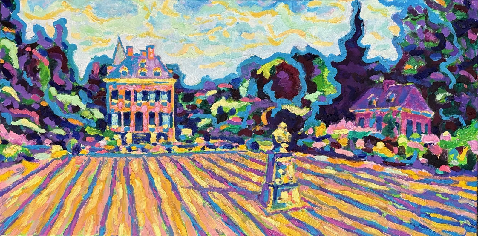 Zonnewijzer, 2026 - Olieverf op doek, 30 x 60 cm